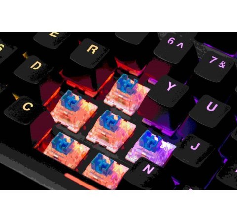 Klawiatura gamingowa BLITZ GK-240L mechaniczna podświetlenie RGB Klawiatura gamingowa BLITZ GK-240L mechaniczna podświetlenie RGB