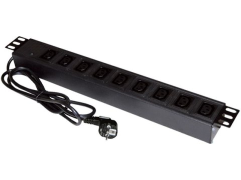 Listwa zasilająca 19" 9xC13 wtyk CEE 7/7