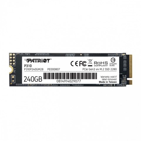 Dysk SSD P310 240GB M.2 2280 1700/1000 PCIe NVMe Gen3 x 4 Dysk SSD P310 240GB M.2 2280 1700/1000 PCIe NVMe Gen3 x 4