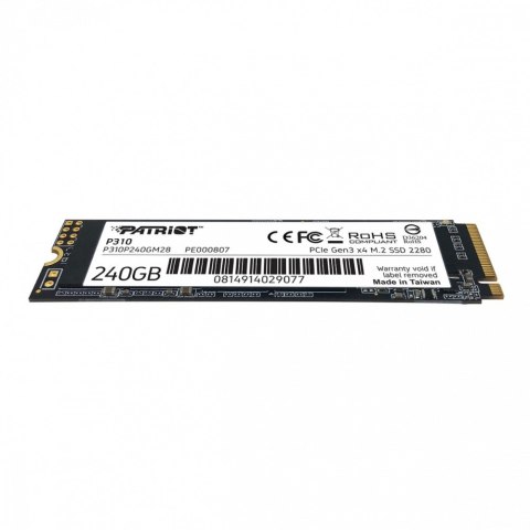 Dysk SSD P310 240GB M.2 2280 1700/1000 PCIe NVMe Gen3 x 4 Dysk SSD P310 240GB M.2 2280 1700/1000 PCIe NVMe Gen3 x 4
