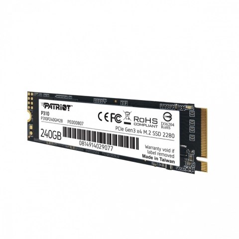 Dysk SSD P310 240GB M.2 2280 1700/1000 PCIe NVMe Gen3 x 4 Dysk SSD P310 240GB M.2 2280 1700/1000 PCIe NVMe Gen3 x 4
