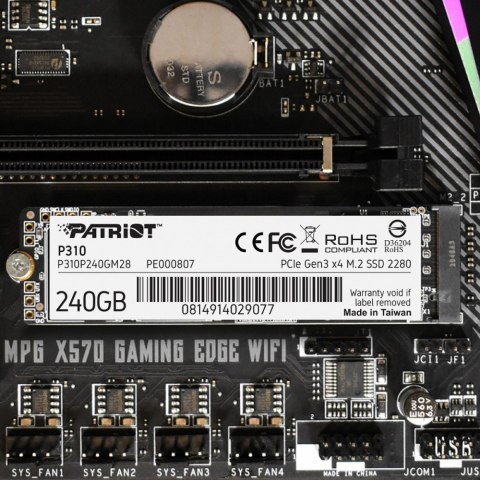 Dysk SSD P310 240GB M.2 2280 1700/1000 PCIe NVMe Gen3 x 4 Dysk SSD P310 240GB M.2 2280 1700/1000 PCIe NVMe Gen3 x 4