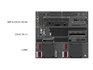 Zasilacz awaryjny Rack VFI 10000 ICR IOT 3/3 On-line 10KVA terminal RJ-45 USB-B RS-232 3/3