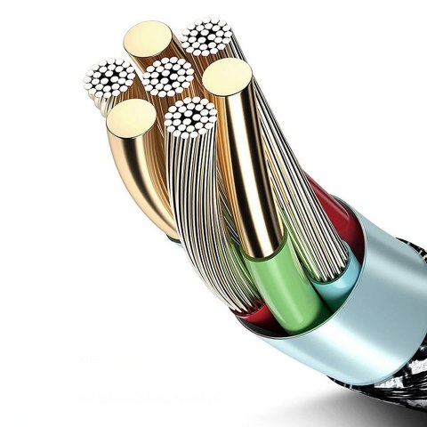 Kabel lightning fast charge 2.4A MCE481 Czarny Kabel lightning fast charge 2.4A MCE481 Czarny