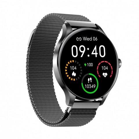 Smartwatch Classy czarny stalowy