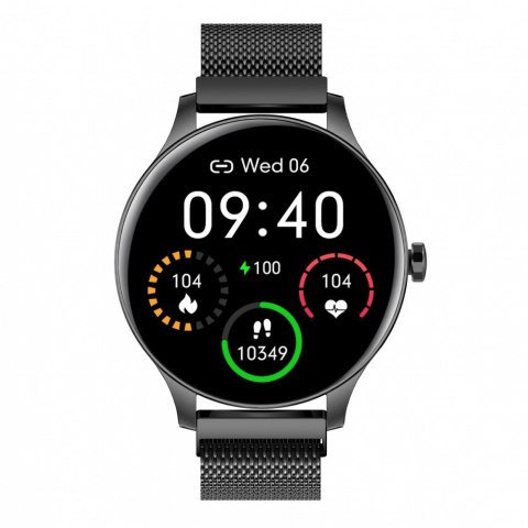Smartwatch Classy czarny stalowy