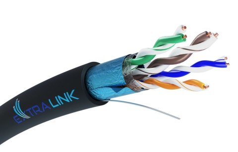 Kabel sieciowy CAT5E FTP zewnętrzny 305m Kabel sieciowy CAT5E FTP zewnętrzny 305m