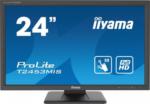Monitor 24 cale T2453MIS-B1 VA,10p.dotyku,podczerwień,7H,HDMI,DP,VGA Monitor 24 cale T2453MIS-B1 VA,10p.dotyku,podczerwień,7H,HDMI,DP,VGA