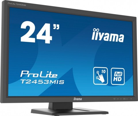 Monitor 24 cale T2453MIS-B1 VA,10p.dotyku,podczerwień,7H,HDMI,DP,VGA Monitor 24 cale T2453MIS-B1 VA,10p.dotyku,podczerwień,7H,HDMI,DP,VGA