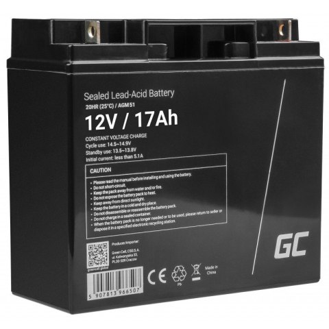 Akumulator AGM VRLA 12V 17Ah