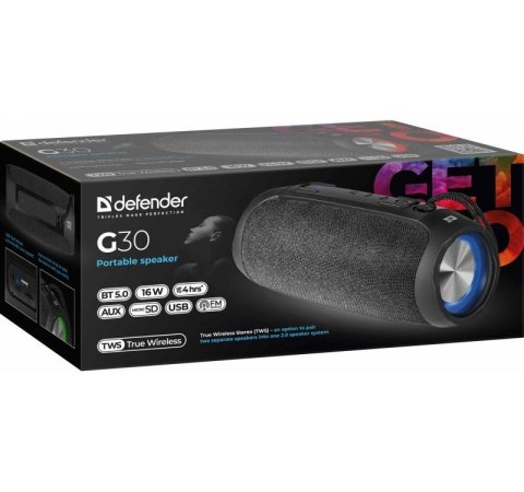 Głośnik Bluetooth G30 16W BT/FM/AUX LIGHTS Głośnik Bluetooth G30 16W BT/FM/AUX LIGHTS