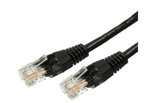 Kabel Patchcord miedziany kat.6 RJ45 UTP 0,5m. czarny - paczka 10 sztuk Kabel Patchcord miedziany kat.6 RJ45 UTP 0,5m. czarny - paczka 10 sztuk