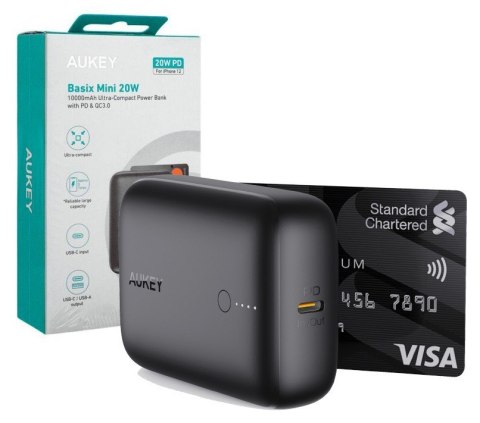 PB-N83S Mini Power Bank 10000 mAh 22.5W 2xUSB Quick Charge 3.0 Power Delivery PD 3.0 Fast Charge Pass-Through Charging PB-N83S Mini Power Bank 10000 mAh 22.5W 2xUSB Quick Charge 3.0 Power Delivery PD 3.0 Fast Charge Pass-Through Charging