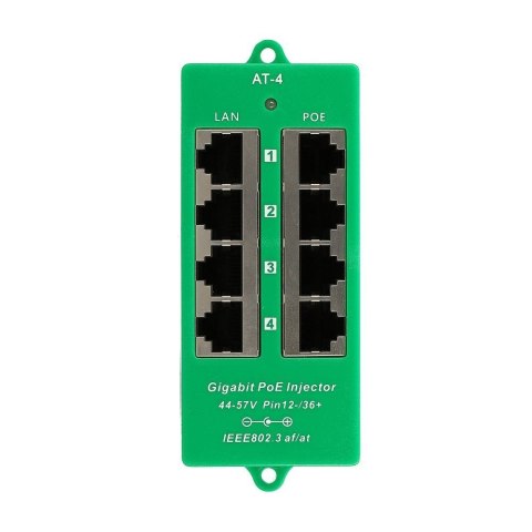 PoE Injector 4 Portowy Gigabit PoE Injector 4 Portowy Gigabit