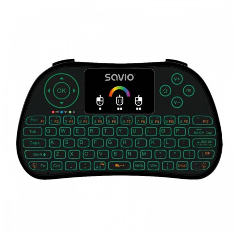 Klawiatura podświetlana mini bezprzewodowa RGB TV Box, Smart TV, konsole, PC, KW-03