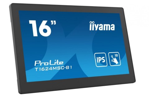 Monitor 15.6 cali T1624MSC-B1 IPS,poj.10pkt.450cd,24/7,media player,6H Monitor 15.6 cali T1624MSC-B1 IPS,poj.10pkt.450cd,24/7,media player,6H