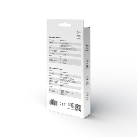 Power bank 20000 mAh, czarny, BA-05