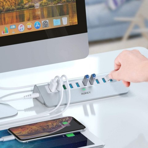 CB-H6S aluminiowy Hub 10xUSB | 10w1 | 7xUSB 3.1 | 2xUSB AiPower | 1xUSB Quick Charge 3.0 CB-H6S aluminiowy Hub 10xUSB | 10w1 | 7xUSB 3.1 | 2xUSB AiPower | 1xUSB Quick Charge 3.0