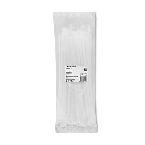 Opaski zaciskowe wielorazowe/trytytki | 7.2*300mm | Nylon UV | Białe