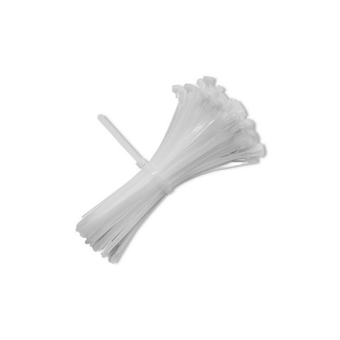 Opaski zaciskowe wielorazowe/trytytki | 7.2*300mm | Nylon UV | Białe