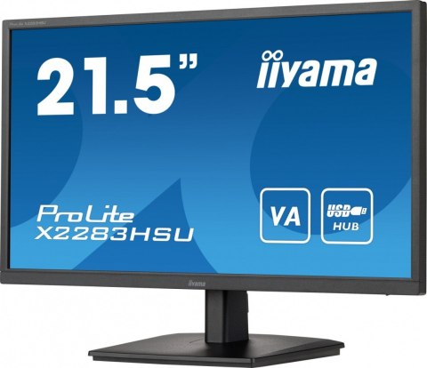 Monitor 21.5 cala X2283HSU-B1 VA,HDMI,DP,2x2W,2xUSB,1ms,VESA