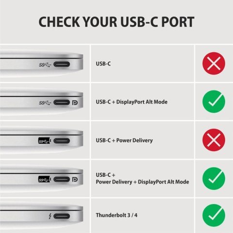 RVC-DP Konwerter/adapter USB-C -> DisplayPort, 4K/60Hz RVC-DP Konwerter/adapter USB-C -> DisplayPort, 4K/60Hz