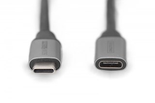 Kabel przedłużający USB 3.0 60W/5Gbps Typ USB C/USB C M/Ż 1m Czarny