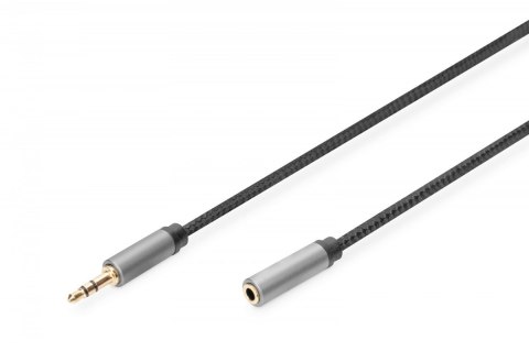Kabel przedłużający audio MiniJack Stereo Typ 3.5mm/3.5mm M/Ż nylon 3m Kabel przedłużający audio MiniJack Stereo Typ 3.5mm/3.5mm M/Ż nylon 3m