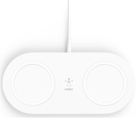 Ładowarka bezprzewodowa 2 x 15W biała Ładowarka bezprzewodowa 2 x 15W biała