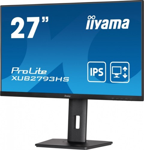 Monitor 27 cali XUB2793HS-B5 IPS,FHD,HDMI,DP,2x2W,HAS(150mm),300cd Monitor 27 cali XUB2793HS-B5 IPS,FHD,HDMI,DP,2x2W,HAS(150mm),300cd