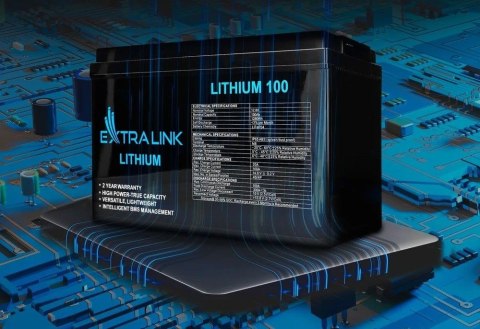 Akumulator LiFePO4 100AH 12.8V BMS EX.30455