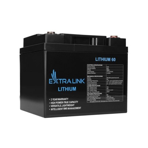 Akumulator LiFePO4 60AH 12.8V BMS EX.30448