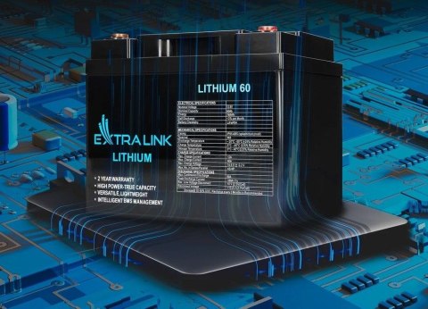 Akumulator LiFePO4 60AH 12.8V BMS EX.30448