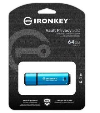Pendrive 64GB IronKey Vault Privacy 50C AES-256 FIPS-197