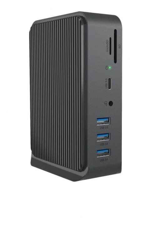 Stacja dokująca IB-DK2261AC 13w1 USB Type-C,7xUSB,czytnik kart,Audio in/out,LAN,HDMI