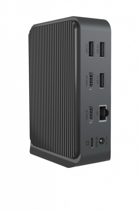 Stacja dokująca IB-DK2261AC 13w1 USB Type-C,7xUSB,czytnik kart,Audio in/out,LAN,HDMI