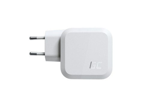 Ładowarka PowerGaN 65W PD 3.0 QC 3.0 2xUSB-C 1xUSB-A biała Ładowarka PowerGaN 65W PD 3.0 QC 3.0 2xUSB-C 1xUSB-A biała