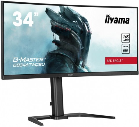 Monitor 34 cale G-MASTER GB3467WQSU-B5 VA,UWQHD,165HZ,HAS(15cm),1500R,4xUSB