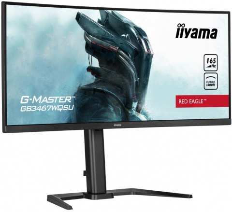 Monitor 34 cale G-MASTER GB3467WQSU-B5 VA,UWQHD,165HZ,HAS(15cm),1500R,4xUSB