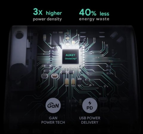 PA-B2 White Omnia GaN ładowarka sieciowa 1xUSB-C 61W Power Delivery 3.0 3A PA-B2 White Omnia GaN ładowarka sieciowa 1xUSB-C 61W Power Delivery 3.0 3A