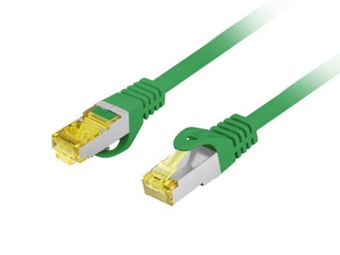 Patchcord kat.6a S/FTP LSZH CU 1M zielony fluke