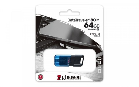 Pendrive 64GB DT80M 200MB/s USB-C 3.2 Gen1