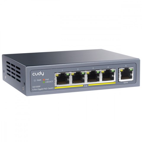 Przełącznik GS1005P Switch 5xGE (4xPoE+) 60W Przełącznik GS1005P Switch 5xGE (4xPoE+) 60W