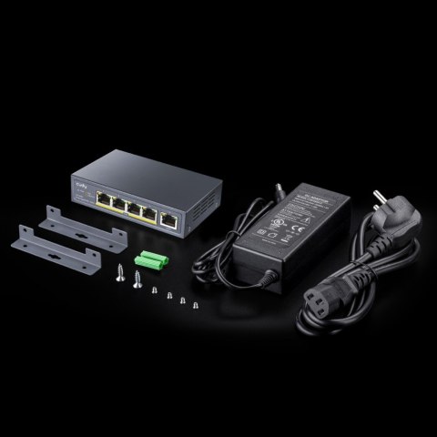 Przełącznik GS1005P Switch 5xGE (4xPoE+) 60W Przełącznik GS1005P Switch 5xGE (4xPoE+) 60W