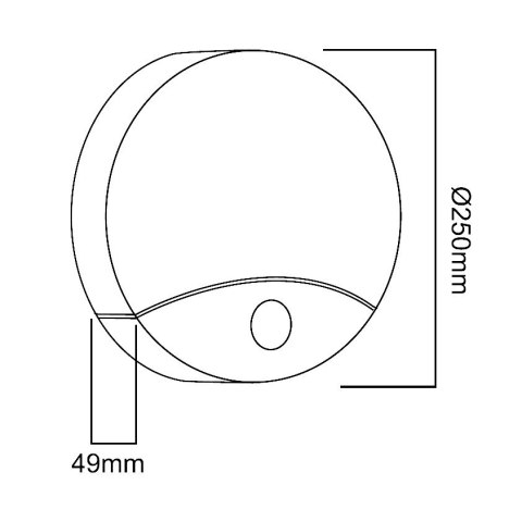 Lampa LED z czujnikiem ruchu MCE357W