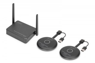 Przedłużacz/Extender HDMI system pracy zespołowej, bezprzewodowy 50m 4K 60Hz 5GHz (zestaw)
