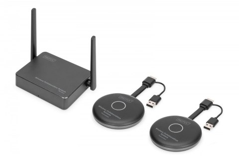 Przedłużacz/Extender HDMI system pracy zespołowej, bezprzewodowy 50m 4K 60Hz 5GHz (zestaw) Przedłużacz/Extender HDMI system pracy zespołowej, bezprzewodowy 50m 4K 60Hz 5GHz (zestaw)