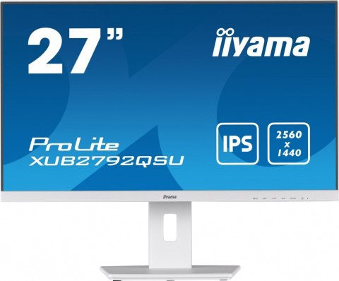 Monitor 27 cali 'XUB2792QSU-W5 IPS,WQHD,HDMI,DP,DVI,HAS(150mm),biały Monitor 27 cali 'XUB2792QSU-W5 IPS,WQHD,HDMI,DP,DVI,HAS(150mm),biały