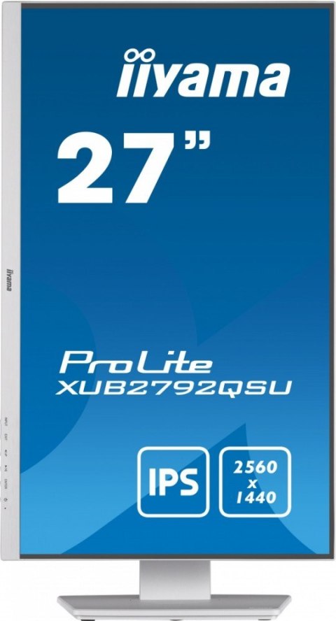 Monitor 27 cali 'XUB2792QSU-W5 IPS,WQHD,HDMI,DP,DVI,HAS(150mm),biały Monitor 27 cali 'XUB2792QSU-W5 IPS,WQHD,HDMI,DP,DVI,HAS(150mm),biały