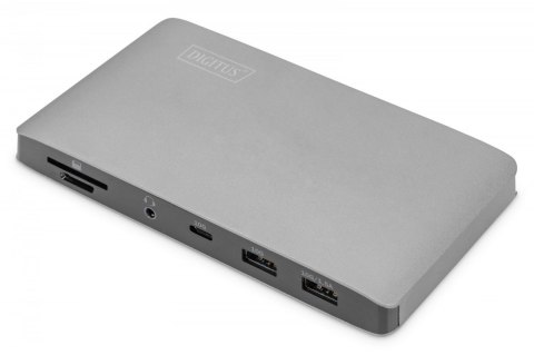 Stacja dokująca USB-C 11-portów z Thunderbolt 3, 8K 30Hz, PD 3.0, RJ45, Aluminiowa